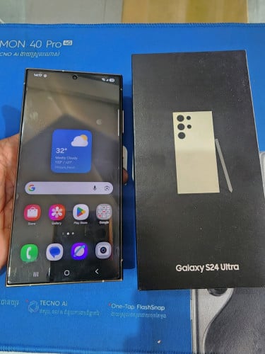 Samsung S24 Ultra ក្រុមហ៊ុនមួយទឹកស្អាត 256G