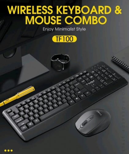 Set Keyboard and Mouse Wireless T-Wolf TF100