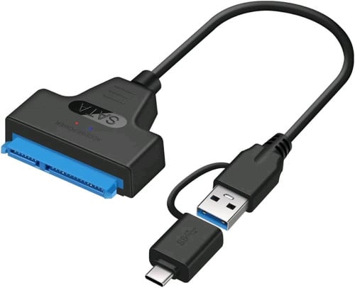 USB-C and USB-A to Sata cable