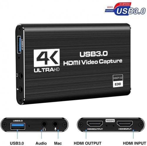 - HDMI Video Capture 4K USB 3.0 Audio អីវ៉ាន់មាននៅក្នុងស្តុកស្រាប់បងៗអាចធ្វើការកម្ម៉ង់បាន បងៗ 📩