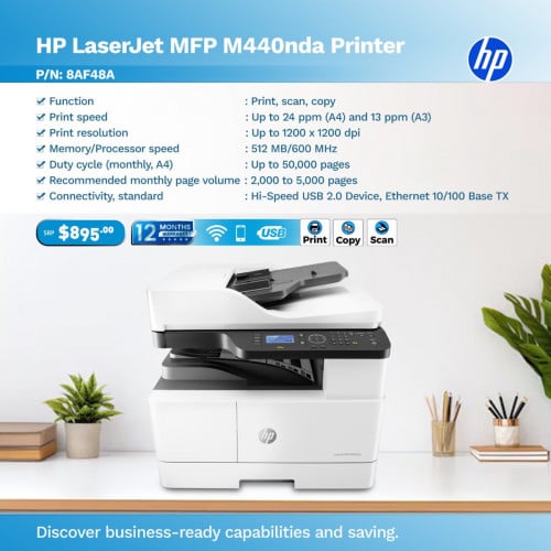 បើនិយាយពីរឿងព្រីន ស្កេន ឬកូពីទុកចិត្តលើ HP LaserJet MFP M440nda!