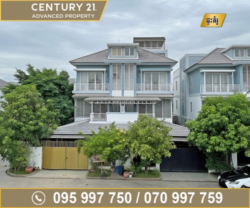 🏘 វីឡាភ្លោះ​ កែង(Twin) ក្នុង​បុរី ប៉េងហួត Quarteria ត្រូវការលក់បន្ទាន់ខ្លាំង