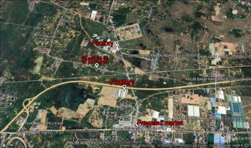 ដីលក់នៅតំបន់ជិតរោងចក្រ 🏭