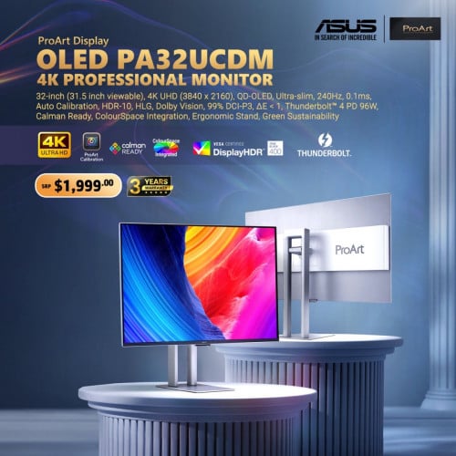 🖥✨ ProArt Display OLED PA32UCDM ✨🖥អេក្រង់ OLED កម្រិត Professonal សម្រាប់អ្នកបង្កើតមាតិ
