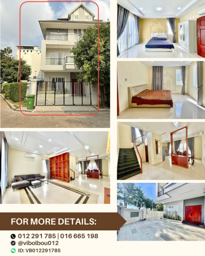 Corner Twin-Villa 4 Bedrooms for RENT near AEON Mall 2