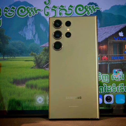 Galaxy S23 Ultra ក្រុមហ៊ុនSim2 512G (វ៉ៃដូរបាន)មានធានាច្បាស់លាស់ត្រឹមត្រូវ