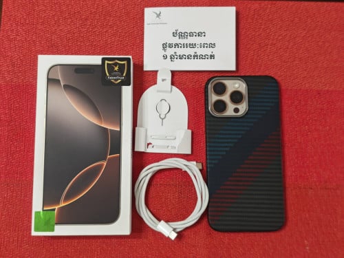 iPhone 16 Pro Max X/a ធានាដល់ខែ3