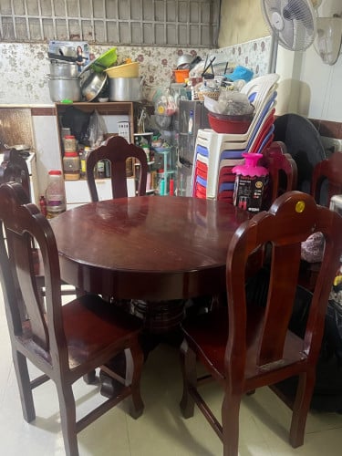 លក់ឈុតតុបាយ កៅអី 6 តុ មូលធំ 1