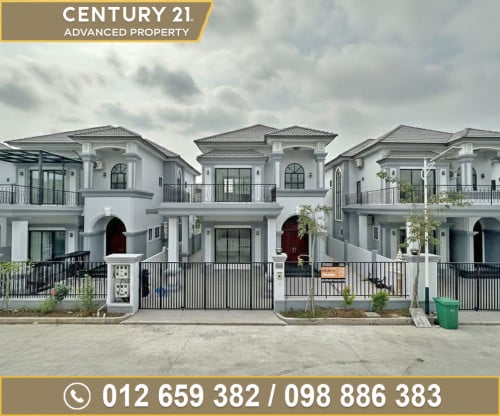 (English Below) 🏘 វីឡាភ្លោះ (Twin A) សម្រាប់ជួល ក្នុងបុរី HN Land