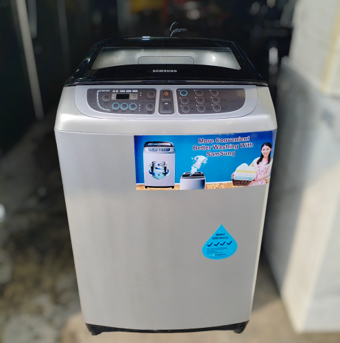 ម៉ាសុីនបោកមួយទឹកនៅស្អាត Samsung 12kg ហ្រ្វីដឹកដំឡើងជូន