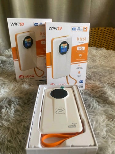 2 in 1 Powerbank & Wifi ប្រើបានគ្រប់ស៊ីមកាត ថ្មធំ10000mAh និង 5G4G Wifi 300Mbps