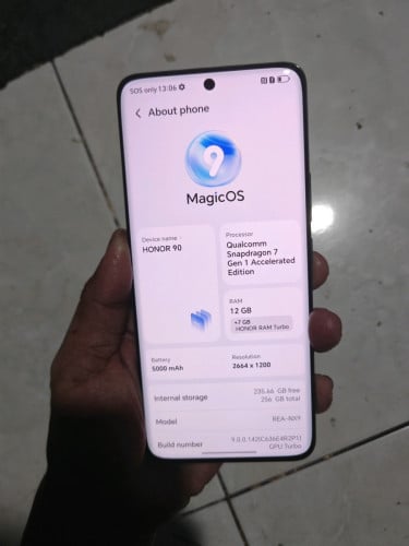 honor90 ram12 256G របស់ក្រុមហ៊ុនធ្លាប់ដូរខ្នងតែលូវបែកខ្នងទៀតខ្នងសុីន