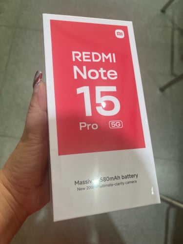 Redmi note 15 Pro 5G brand new , warranty 1 year