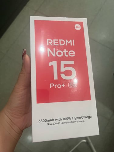 Redmi note 15 pro plus brand new , warranty 1 year