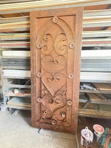 Renovation glass decor steel