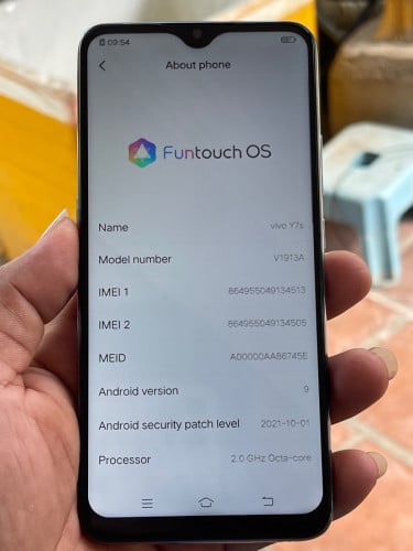 Vivo Y7s 128G 6G 98%