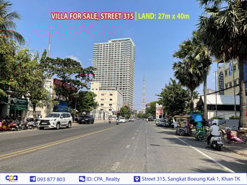 វីឡាលក់ លើផ្លូវ៣១៥