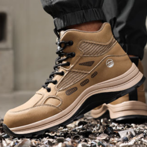 ស្បែកជើងក្បាលដែកបាតដែកម៉ាក Guyisa / High Quality Safety Shoe