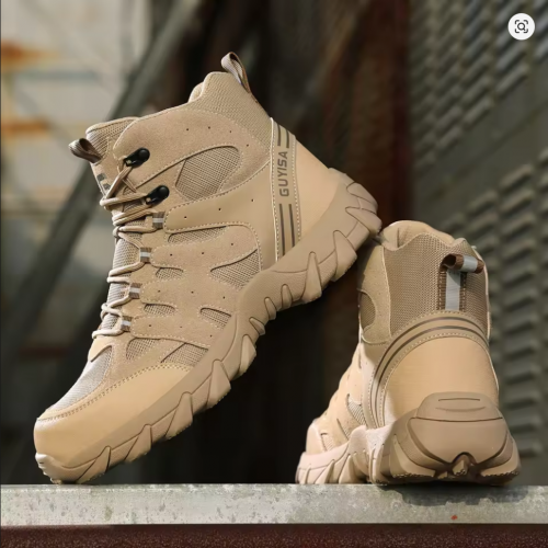 ស្បែកជើងសុវត្ថិភាពម៉ាក Guyisa / Safety Boot With Metal Head and Metal Sole