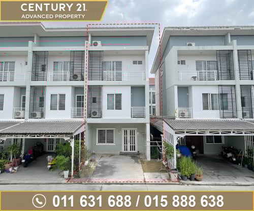 🏘 វីឡាកូនកាត់ ខាង (LC2) សម្រាប់ជួល ក្នុងបុរី ប៉េងហួតបឹងស្នោ