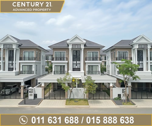 🏘 វីឡាភ្លោះ (Twin-A) សម្រាប់ជួល ក្នុងបុរី ប៉េងហួតបឹងស្នោ