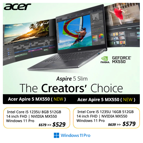 💜 NEW | Acer Aspire 5 MX550