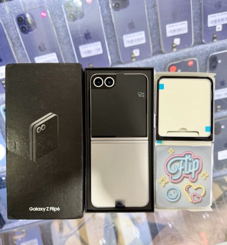 Galaxy Flip6 512G អីវ៉ាន់ថ្មី Active មិនទាន់ប្រើ មានCase ហ្សុីន ប្រអប់ខ្សែសាក់មិនទាន់ប្រើ