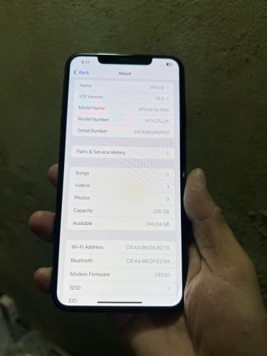 Ip xs max 256G