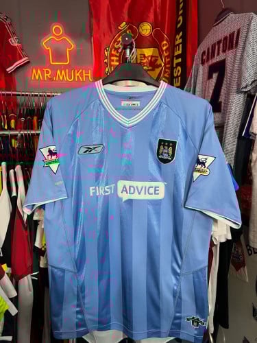 Original Reebok Manchester City 2003-2004 home football shirt