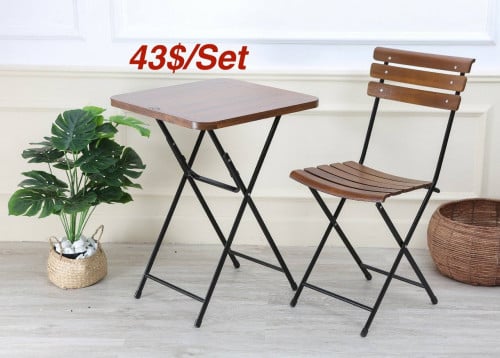 Set outdoor table available in stock