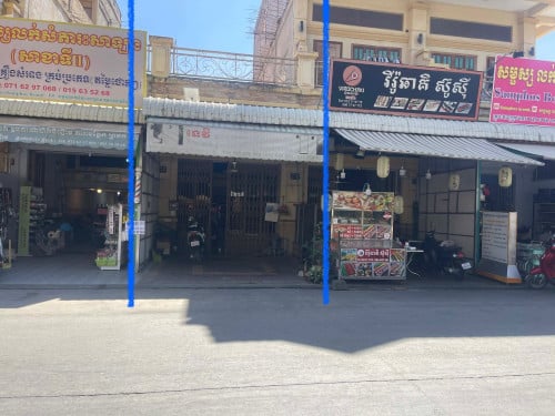 ផ្ទះអាជីវកម្មលក់ ផ្សារឈូកមាស ផ្លូវA ជិតផ្សារ