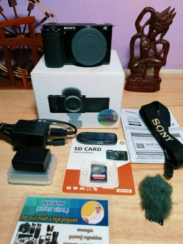📸 Sony ZV-E10 mark  ស្អាត 98% មានប្រអប់❤️គុណភាពល្អ ❤️ថតវីដេអូបាន 4k