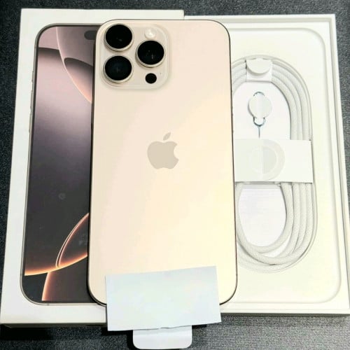 16 Pro Max ស្អាតដូចថ្មី99% ថ្ម100 ធានានៅ8ខែ សាក70ដង X/A 256GB Fullest in box