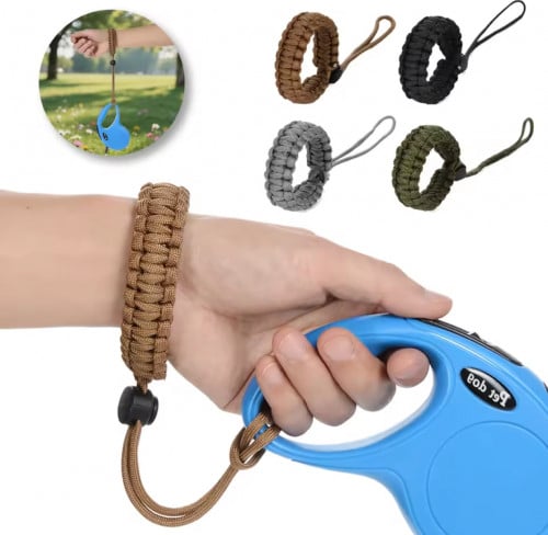 Hand Free Dog Leash Anti-Fall Wrist Strap Adjustable Wristband For Retractable Puppy Traction Rope🪢