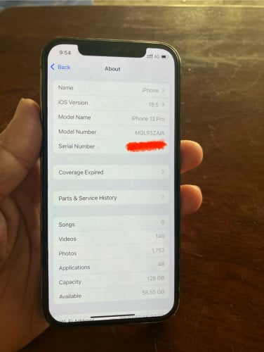 IPhone 12 PRO ZA/A សំណុំហ្ស៊ីន