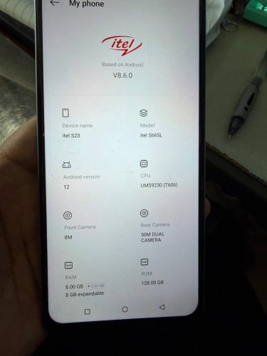 itel S23 8g+128g Global