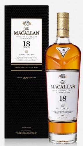 Macallan 18 year shery oak casks 700ml