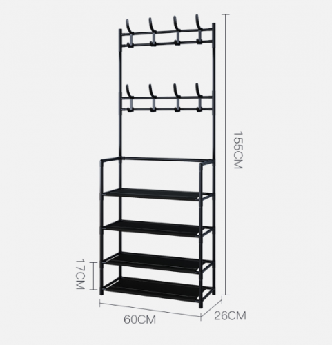 Shoe Rack Simple Household Doorway Shoe and Hat Rack One-piece Dormitory Multi-layer