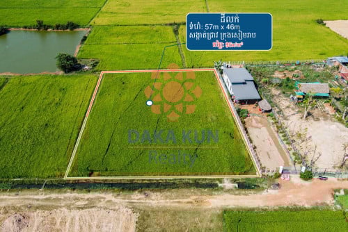 ដីលក់នៅក្រោយ Lagoon Siem Reap/Land for Sale behind Lagoon Siem Reap