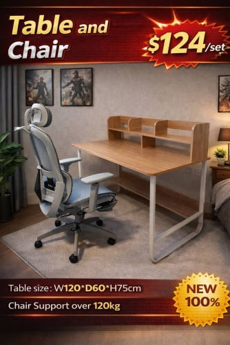 🪑✨ Modern Table & Chair Set ✨🪵