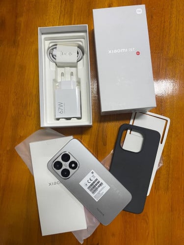 📲📲📲 :ទើបកាត់បានមិញ Xiaomi 15T Ram  12G Rom 256G   Color :Gray  99%Price: