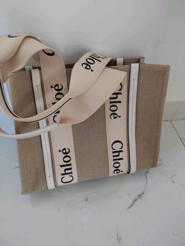 蔻依woody托特包大包កាបូប Chloe Woody Tote