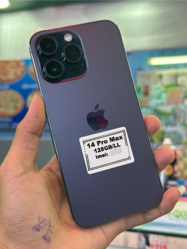 14Pro Max LL 128GB ម៉ាស៊ីនហ្ស៊ីន ស្អាត97.99% ថ្ម87%