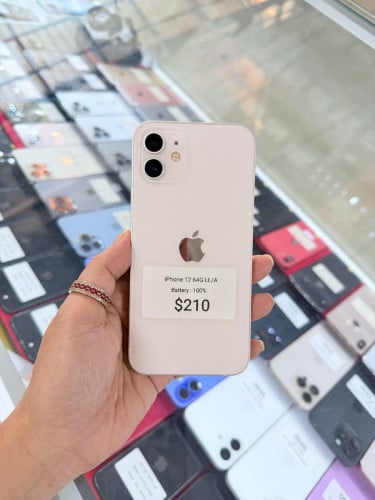 iPhone 12 64G ដូរថ្មហ្សីន​ មួយទឹក​អាមេរិក​