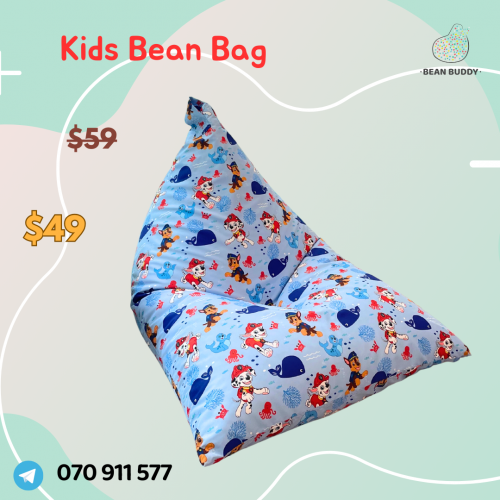 Kids Bean Bag សាឡុងអង្គុយគ្រាប់ស្នោសម្រាប់កូនក្មេង