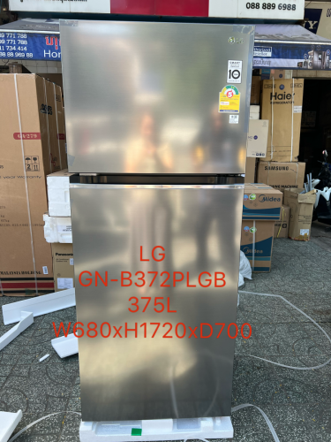 LG GN-B372PLGB( ទូរទឹកកកថ្មី375L ទ្វារ 2/New Refrigerator 2doors 375L)
