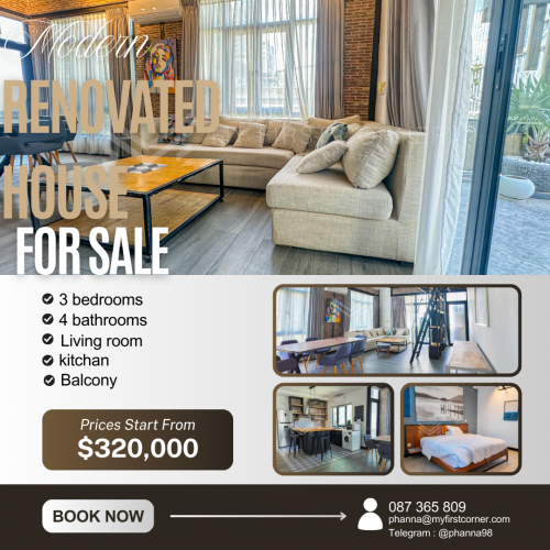 Renovated house for sale