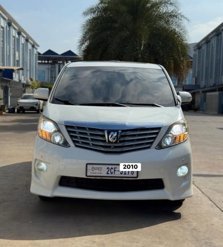 Toyota Alphard 2010 V4 Full អូតូ​ទ្វាបី​ ដំបូលបេីក​ ឡានសាណុំឃ្លាំង​