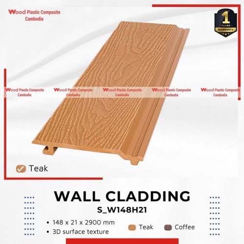 Wall cladding and ceiling