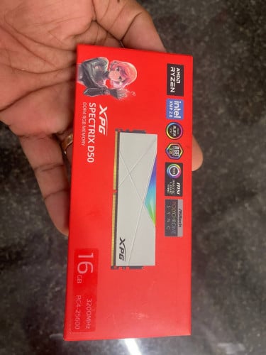 XPG RGB Ram Desktop DDR4 16G 3200MHZ ដូចថ្មីនៅធានា